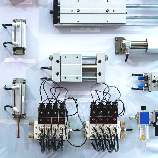Darstellung verschiedener mit ELKALUB Schmierstoffen betriebener pneumatischer Geräte