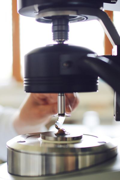 Darstellung einer Schmierstoffprobe in einem Messgerät