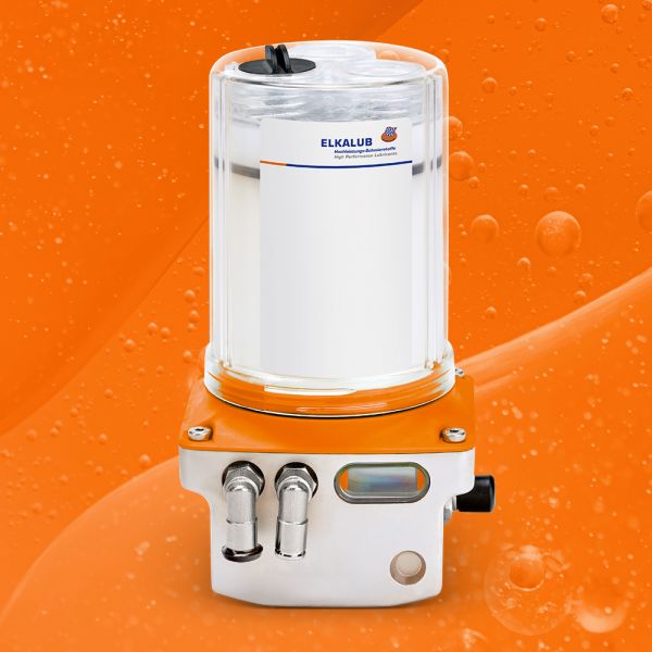 Darstellung der automatischen Schmieranlage FlexxPump mit ELKALUB Spezialschmierstoff