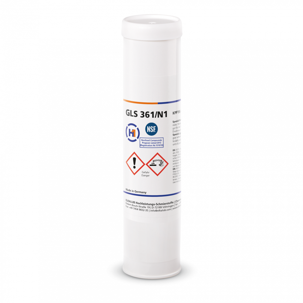 ELKALUB GLS 361/N1 Special grease against Tribo­corrosion in a white 400 g cartridge